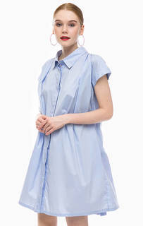 Синяя туника расклешенного кроя Glamorous