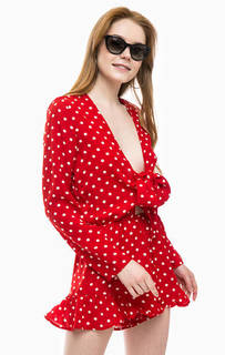 Трикотажный комбинезон в горошек Glamorous