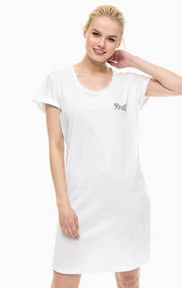 Хлопковая туника-футболка с отделкой пайетками MET