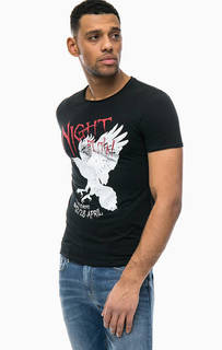 Хлопковая футболка с принтом Mavi