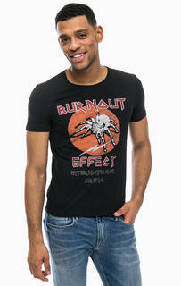 Хлопковая футболка с принтом Mavi