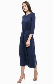 Длинное трикотажное платье с рукавами три четверти Stefanel