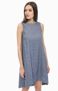 Платье средней длины с высоким содержанием льна Stefanel