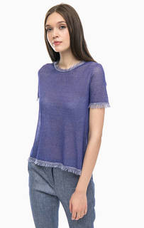 Однотонная футболка с короткими рукавами Stefanel