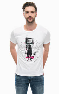 Хлопковая футболка с принтом Mavi