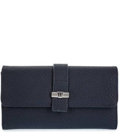 Синий кошелек с откидным клапаном Trussardi Jeans