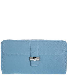 Синий кошелек с четырьмя отделами для купюр Trussardi Jeans