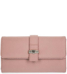 Розовый кошелек с откидным клапаном Trussardi Jeans