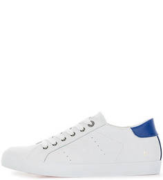 Белые кеды из натуральной кожи Trussardi Jeans