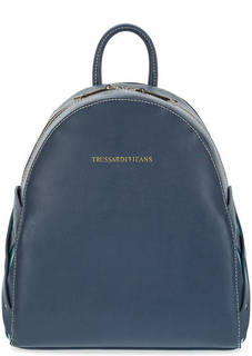 Синий рюкзак с контрастными вставками Trussardi Jeans