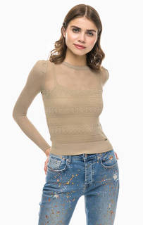 Бежевый джемпер со съемной подкладкой Guess