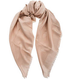 Бежевый платок с высоким содержанием шелка Furla