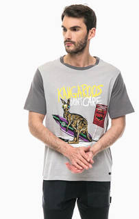 Хлопковая футболка с ярким принтом Trussardi Jeans