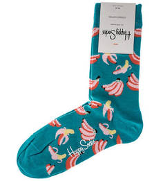 Бирюзовый хлопковые носки Happy Socks