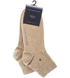 Комплект из двух пар бежевых носков Tommy Hilfiger