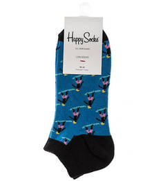 Короткие синие носки из хлопка Happy Socks