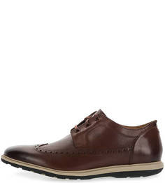 Кожаные ботинки с брогированием Clarks