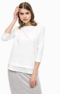 Хлопковый джемпер с трикотажными вставками Gerry Weber