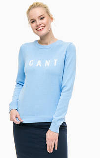 Хлопковый джемпер с вышивкой Gant