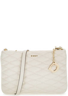 Стеганая кожаная сумка через плечо Dkny