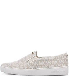 Текстильные слипоны с монограммой бренда Michael Michael Kors