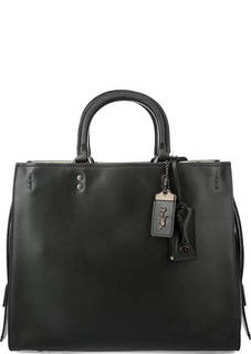 Темно-зеленая сумка со съемными ручками Coach
