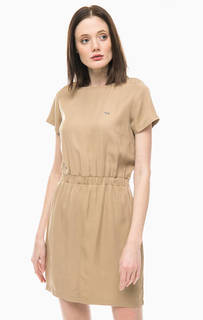 Короткое платье с расклешенной юбкой Lacoste