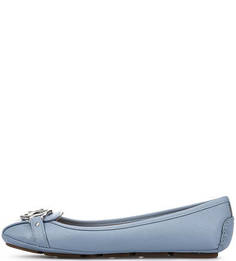 Синие балетки из сафьяновой кожи Michael Michael Kors