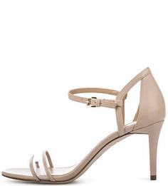 Бежевые босоножки с прозрачной вставкой Michael Michael Kors