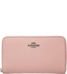 Кожаное портмоне с отделением для мелочи Coach
