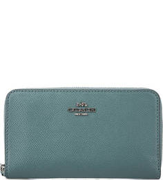Кожаное портмоне с отделением для мелочи Coach
