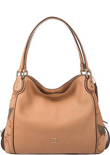 Кожаная сумка с длинными ручками Coach