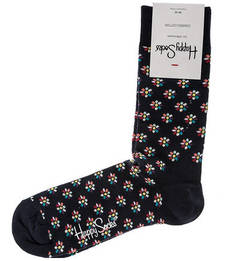 Хлопковые носки с цветочным принтом Happy Socks