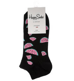 Короткие черные носки из хлопка Happy Socks