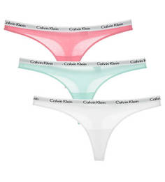 Комплект из трех трусов-стрингов из хлопка Calvin Klein