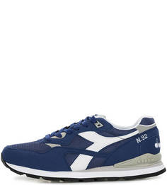 Синие кроссовки на шнуровке Diadora