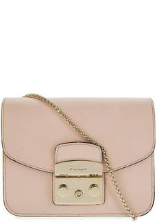 Маленькая кожаная сумка через плечо Furla