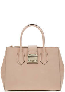 Кожаная сумка со съемным плечевым ремнем Furla