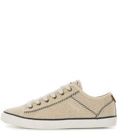 Текстильные кеды бежевого цвета Wrangler