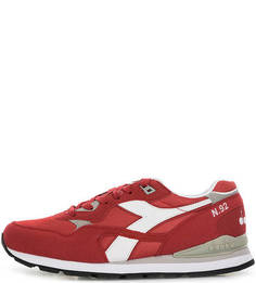 Красные кроссовки на шнуровке Diadora