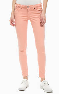 Хлопковые брюки кораллового цвета Pepe Jeans