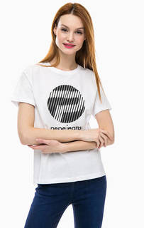 Хлопковая футболка с контрастным принтом Pepe Jeans