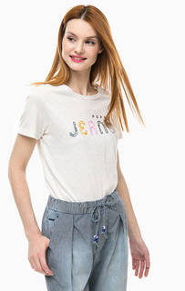 Хлопковая футболка с принтом Pepe Jeans
