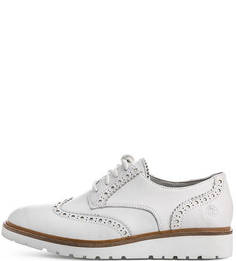 Кожаные полуботинки с брогированием на танкетке Timberland