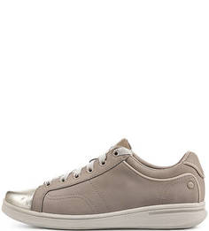 Кожаные кеды серого цвета Caterpillar