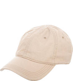 Бежевая бейсболка из хлопка Lacoste