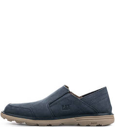 Синие слипоны из нубука Caterpillar