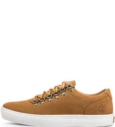 Коричневые кожаные кеды Timberland