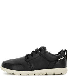 Кожаные кроссовки черного цвета Caterpillar