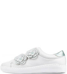 Кожаные кеды с декоративной отделкой Nobrand